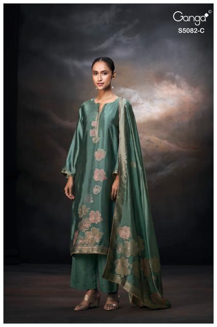 Ganga phiona 5082 wholesale dress materials in surat